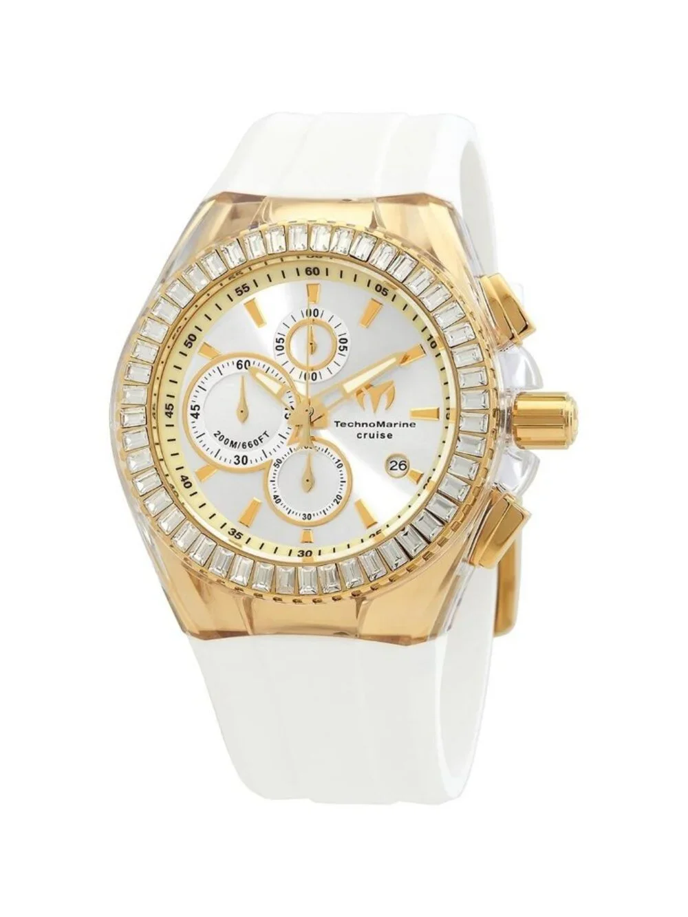 NWT Technomarine Cruise Chronograph Quartz Crystal Silver Dial Men's Watch